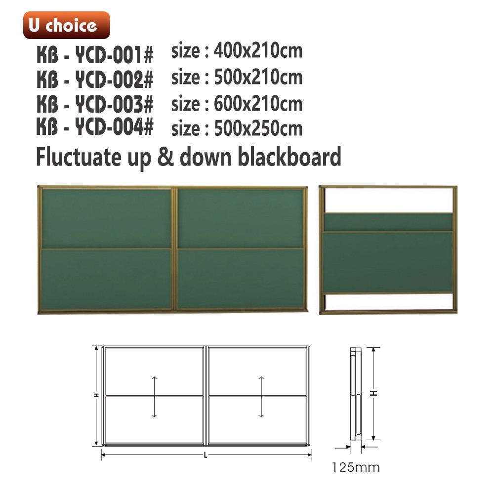 KB-YCD-001   展示板  黑板